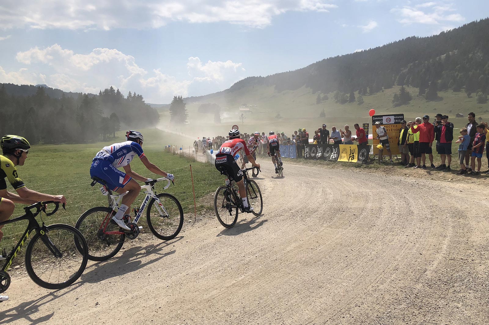 Gravel on the Col de Glieres