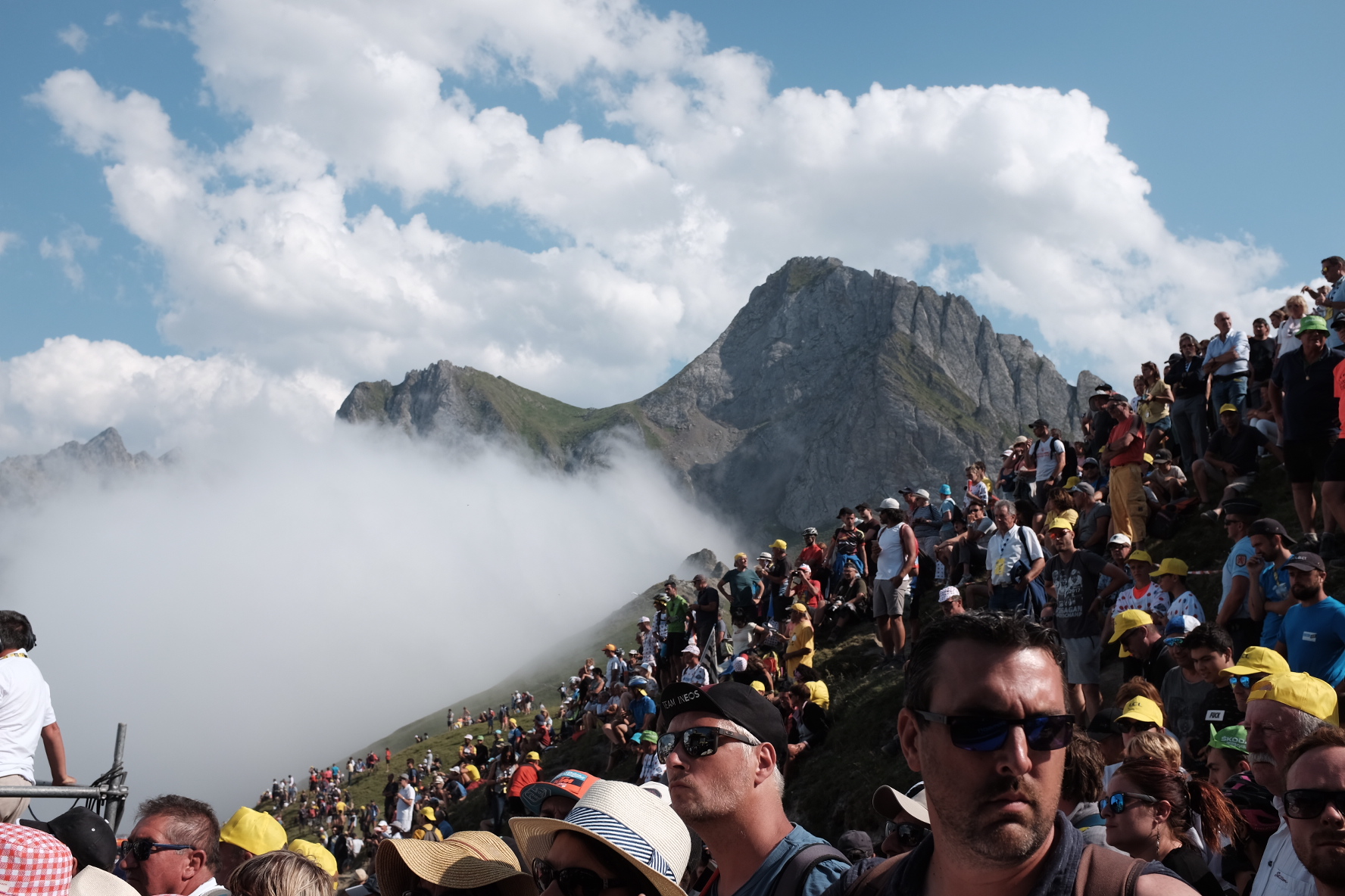 Fans on Col du Tourmalet