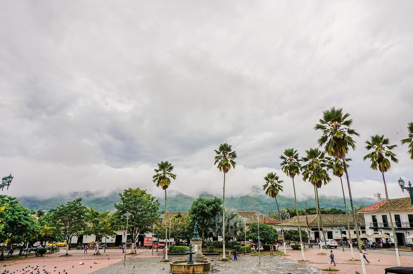 Low hanging cloud over the Andes