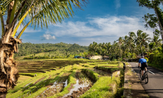 Bali, one of the best cycling destinations for good weather