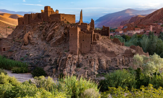 Morocco, Kasbah in the Dades Valley also known as Valley of the